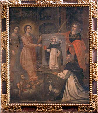 Presentacion del verdadero retrato de Santo Domingo a la Comunidad De Soriano